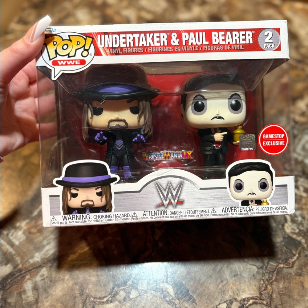 Funko WWE Undertaker & Paul Bearer Vinyl Figures - Black and Purple